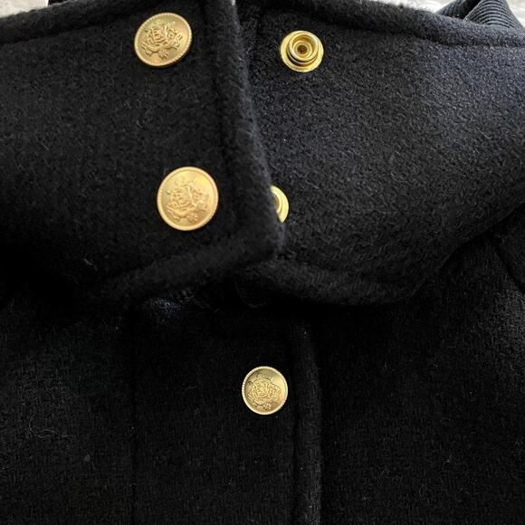 J.Crew Stowe Parka Italian Stadium Cloth Midi City Classic Office CD571 Black 0 - Picture 4 of 16